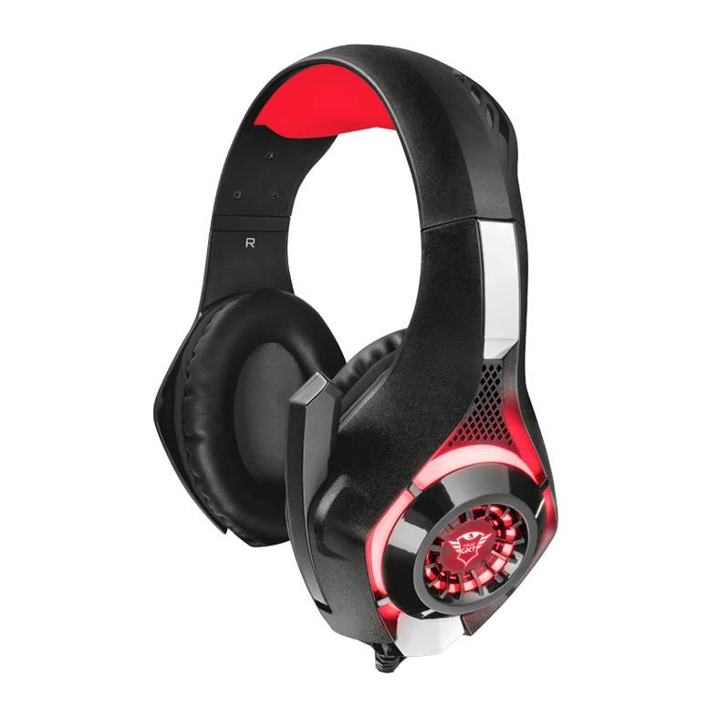 Headset Gamer Trust GXT 313 Nero Led Vermelho, T21601