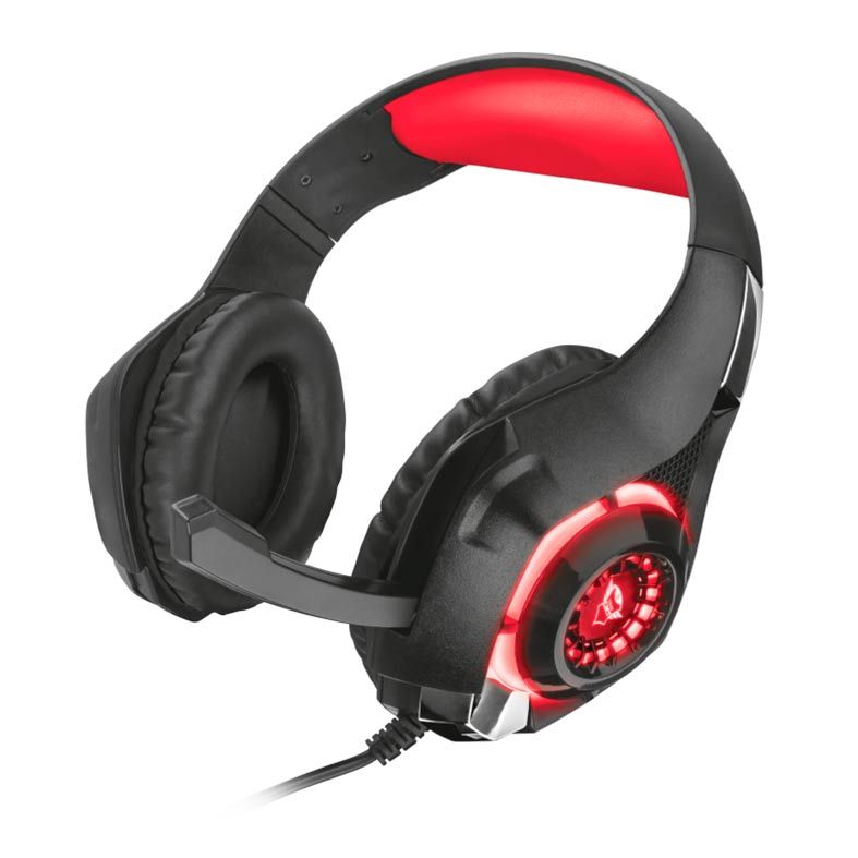 Headset Gamer Trust GXT 313 Nero Led Vermelho, T21601
