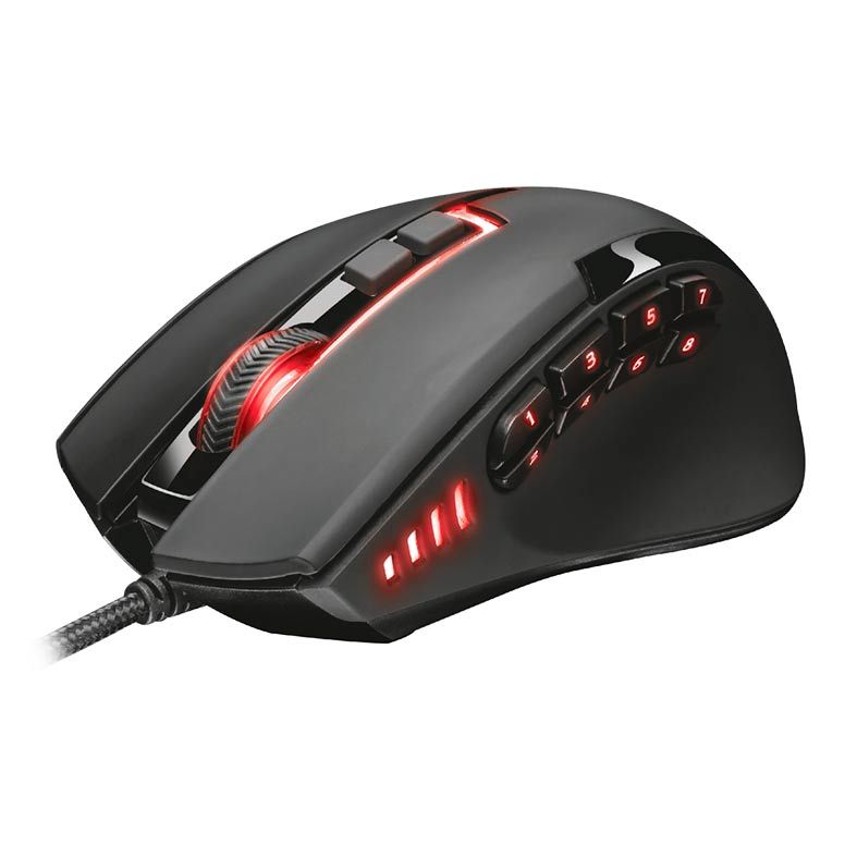Mouse Gamer Trust GXT 164 Sikanda 5000DPI RGB 12 Botoes, T21726
