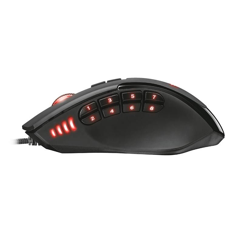 Mouse Gamer Trust GXT 164 Sikanda 5000DPI RGB 12 Botoes, T21726