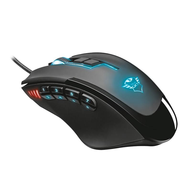 Mouse Gamer Trust GXT 164 Sikanda 5000DPI RGB 12 Botoes, T21726