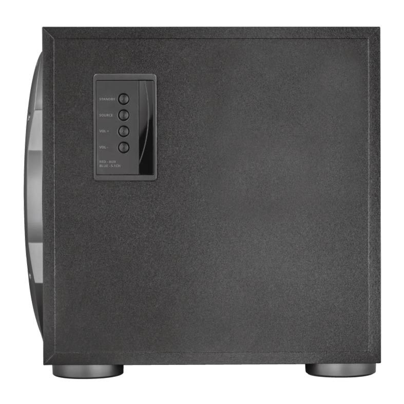 Caixa de Som Trust GXT 658 Tytan 5.1 Led Azul 90W RMS + Controle Remoto Com Fio, T21738