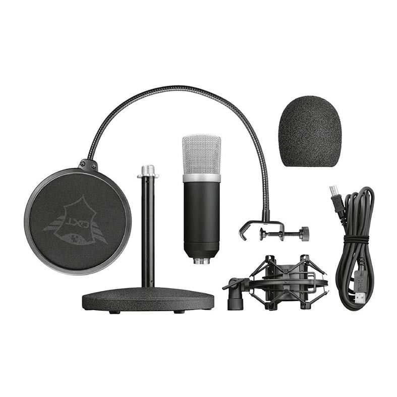 Microfone Trust Emita GXT 252 Preto, T21753