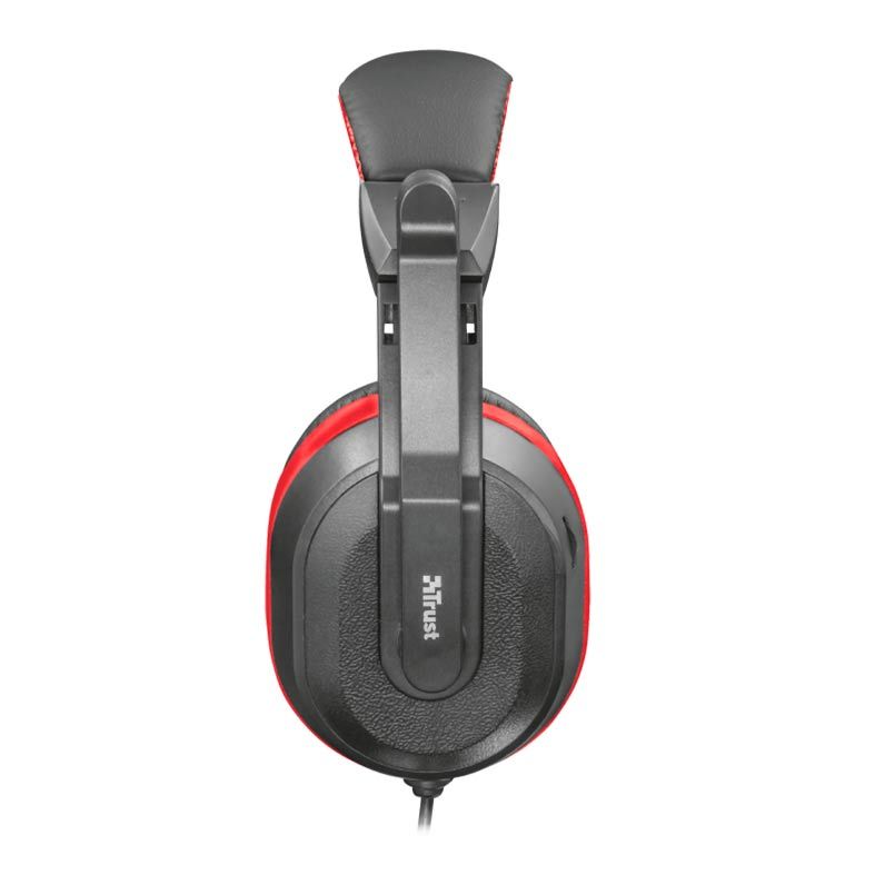 Headset Gamer Trust Ziva Preto/Vermelho, T21953