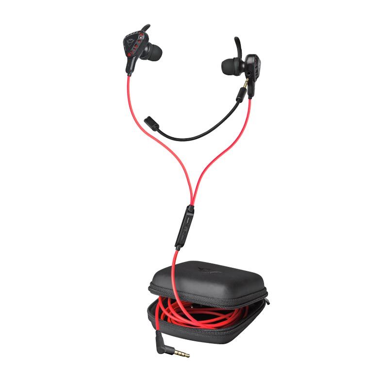 Fone de Ouvido Intra-Auricular Gaming Trust GXT 408 Cobra Multiplataforma Dual Mic, T23029