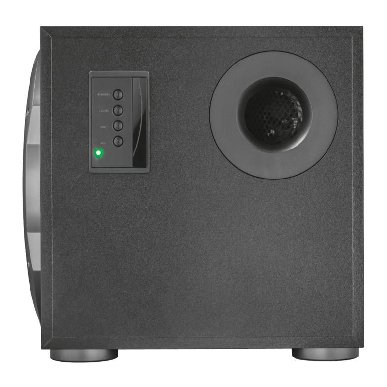 Caixa de Som Trust GXT 688 Torro 2.1 Led Azul 60W RMS + Controle Remoto, T23043