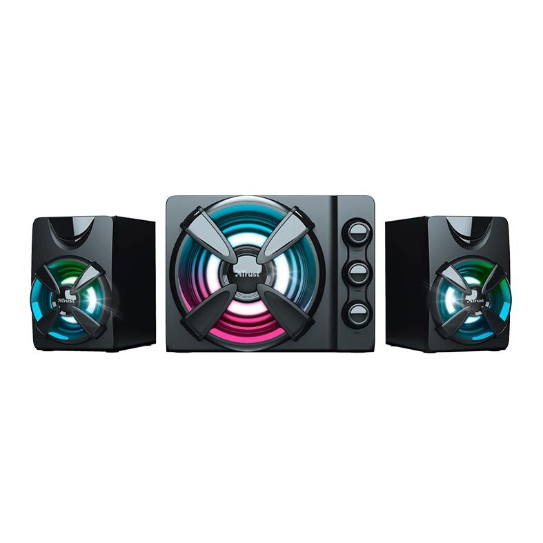 Caixa de Som Trust Ziva 2.1 RGB 11W RMS, T23644