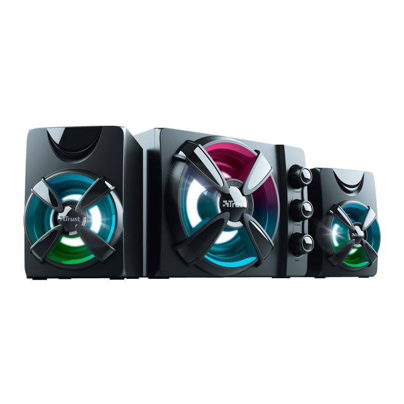 Caixa de Som Trust Ziva 2.1 RGB 11W RMS, T23644