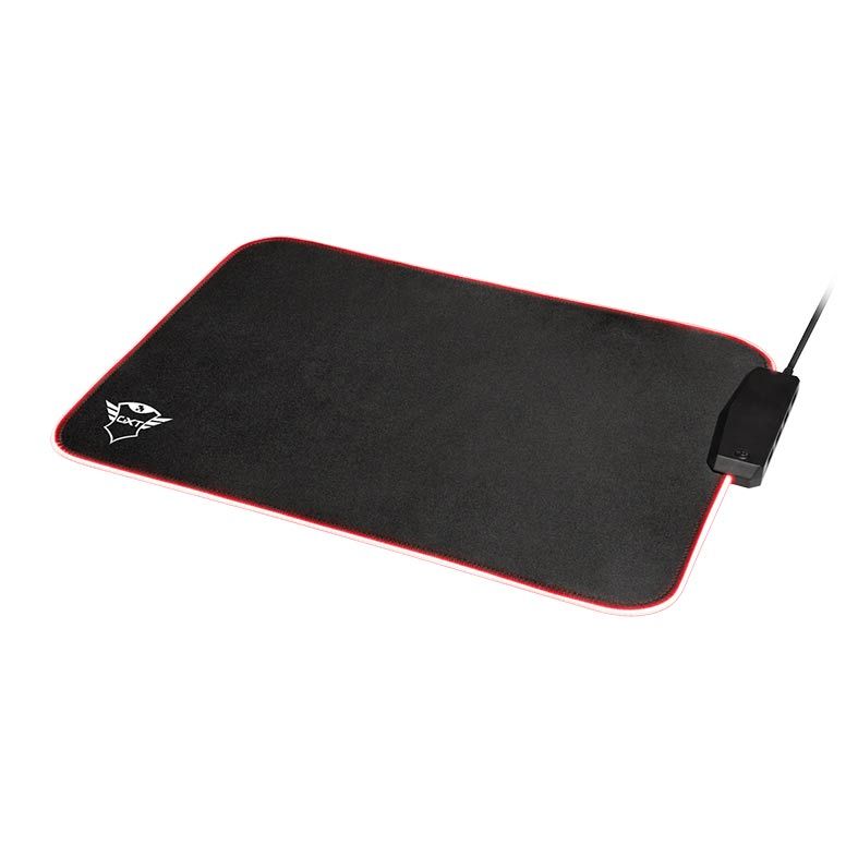 Mousepad Trust GXT 765 RGB 350x250x4mm Com HUB 4 Portas USB, T23646