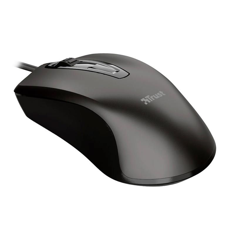 Mouse Trust Carve 1200dpi Preto, T23733