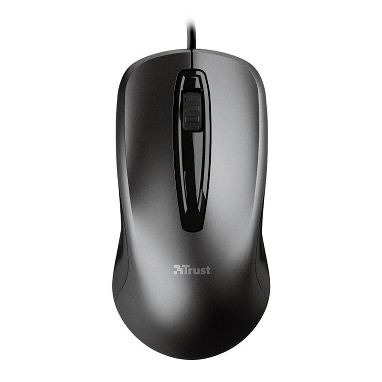 Mouse Trust Carve 1200dpi Preto, T23733