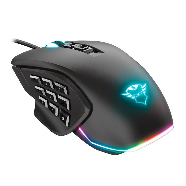 Mouse Gamer Trust GXT 970 Morfix Personalizavel 10000DPI RGB, T23764