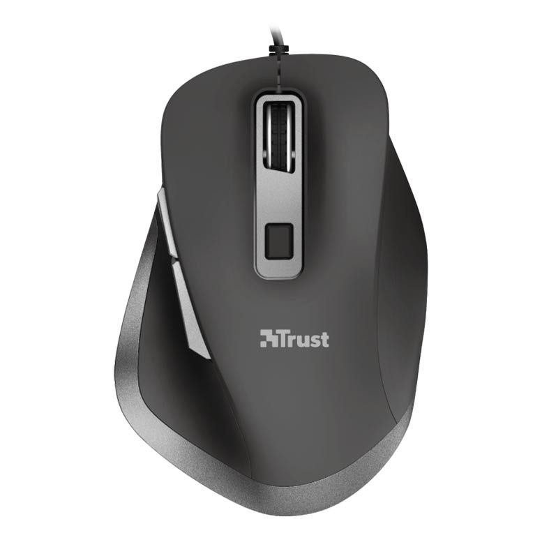 Mouse Trust Comfort Fyda 5000dpi 6 Botoes Preto, T23808