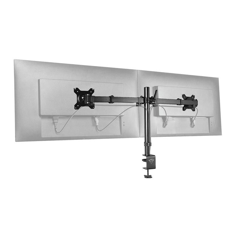 Suporte para Monitor Duplo Trust Mara Preto, T23941