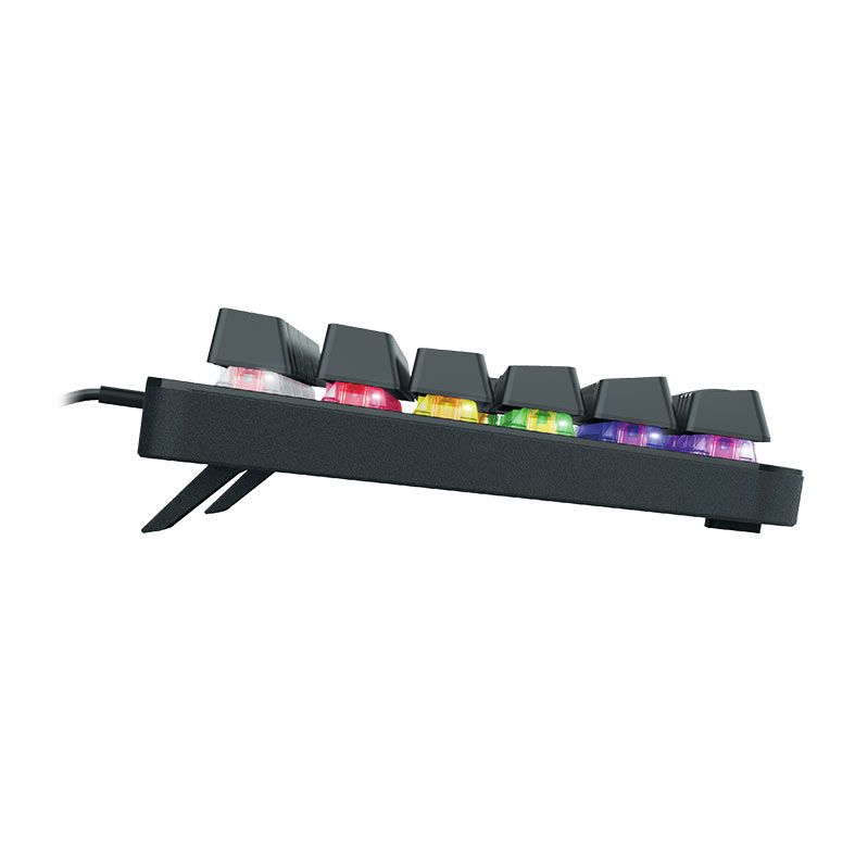 Teclado Mecanico Trust GXT 863 Mazz, Rainbow, US, Switch Outemu Vermelho, Preto, T24200