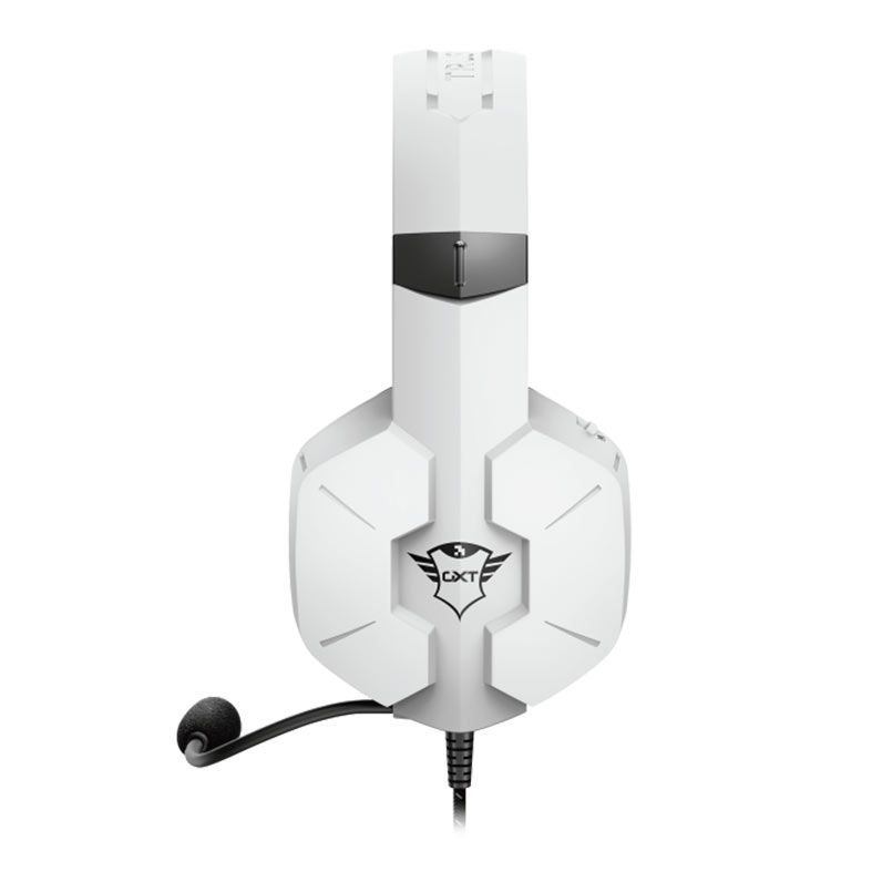 Headset Gamer Trust Carus, Som Surround 3.5, Drivers 50mm, Branco/Preto, T24258