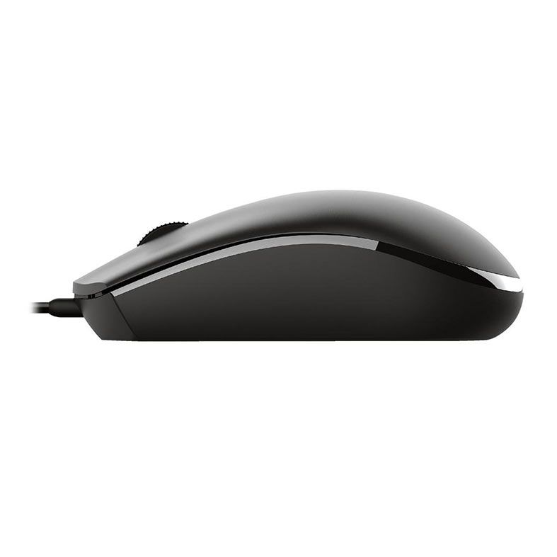 Mouse Trust Basi, 1200DPI, 3 Botoes, Preto, T24271