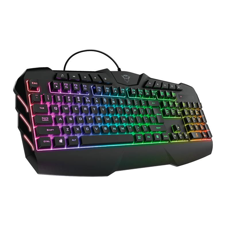 Teclado Semi Mecanico Trust GXT 881 Odyss 6 Cores, T24306