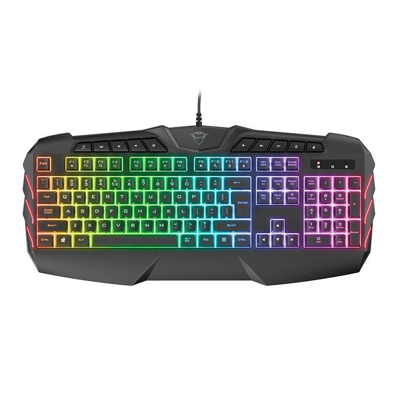 Teclado Semi Mecanico Trust GXT 881 Odyss 6 Cores, T24306
