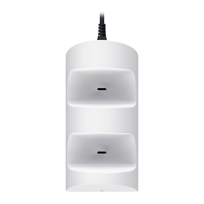 Carregador Duplo Trust Gxt 254 Para PS5, Branco, T24451