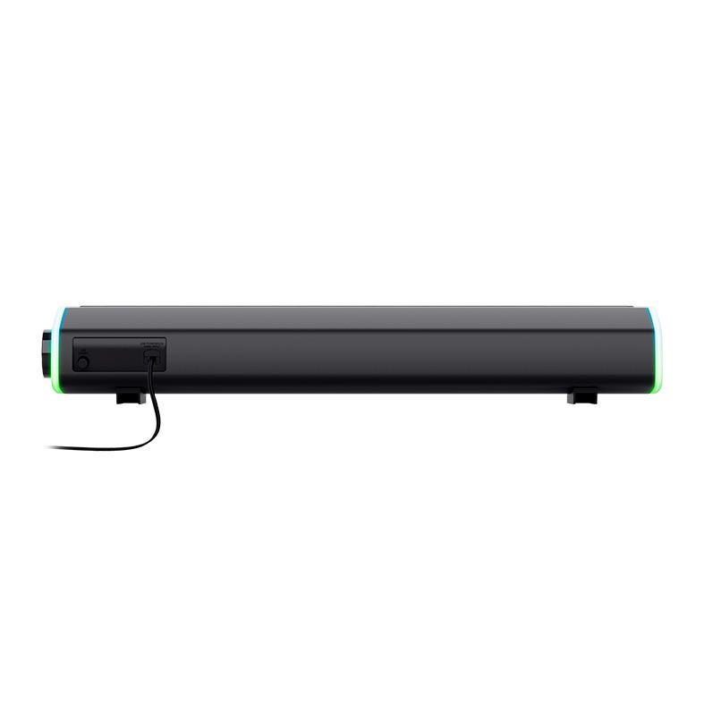 Soundbar Trust Axon GXT 620 Para PC, Laptop e TV, USB, RGB, 12W, Preto, T24482