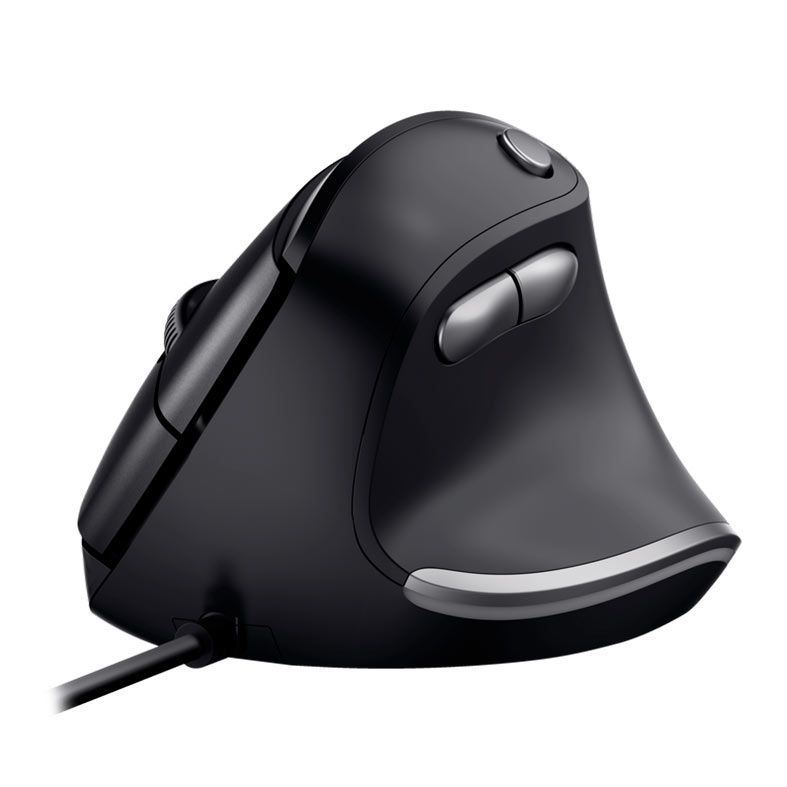 Mouse Ergonomico Trust Bayo, 4200dpi, 6 Botoes, Preto, T24635