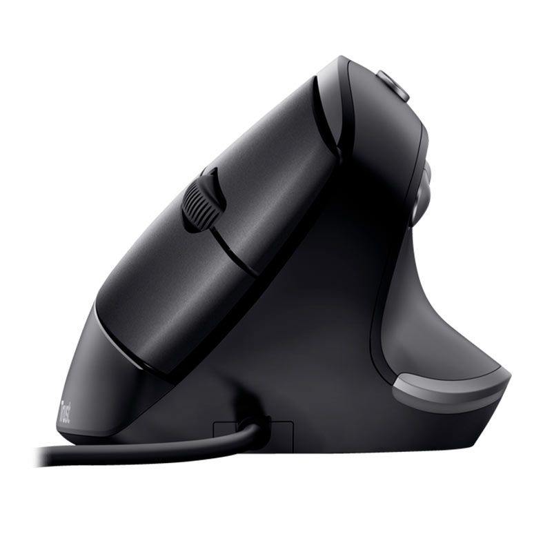 Mouse Ergonomico Trust Bayo, 4200dpi, 6 Botoes, Preto, T24635