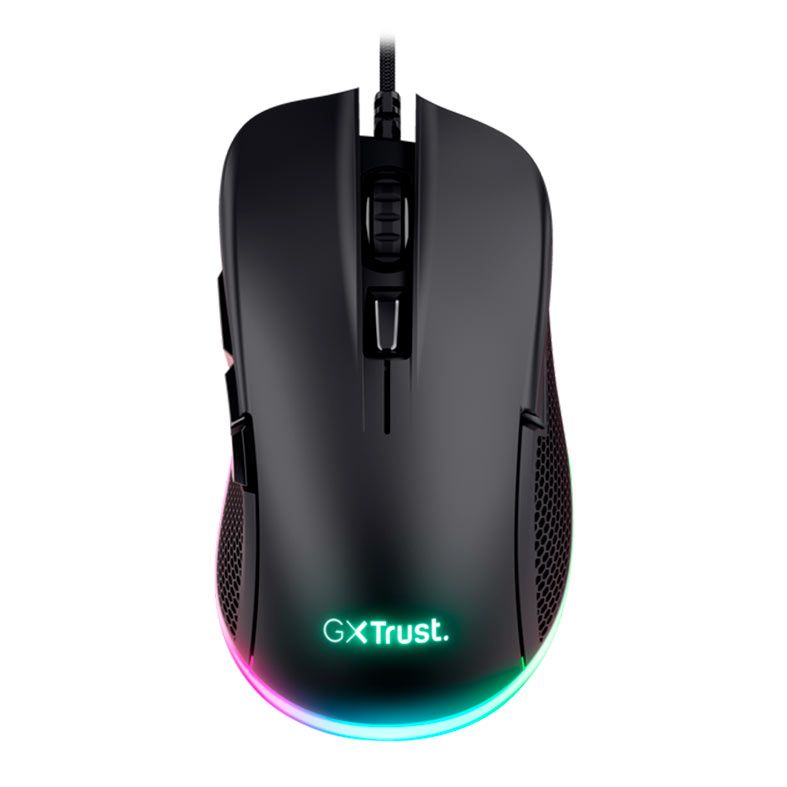 Mouse Gamer Trust GXT 922 Ybar, RGB, 7200DPI, 6 Botoes, Preto, T24729