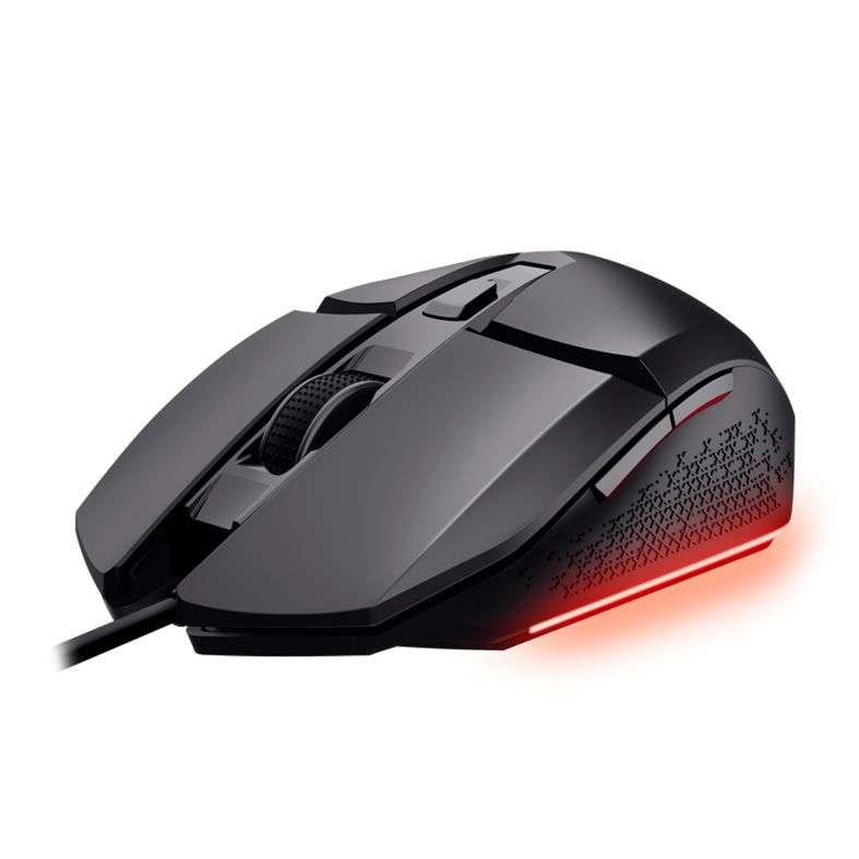 Mouse Gamer Trust Felox, 6400dpi, Rainbow, 6 Botoes, Preto, T25036