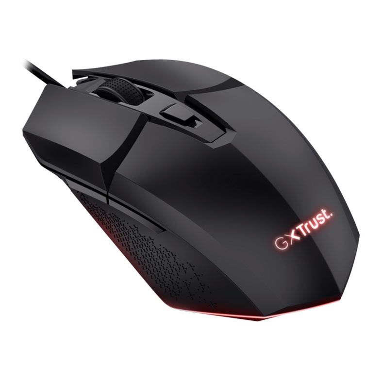 Mouse Gamer Trust Felox, 6400dpi, Rainbow, 6 Botoes, Preto, T25036