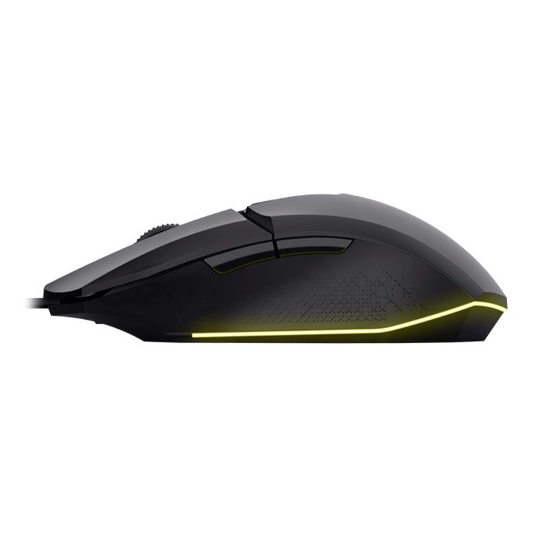 Mouse Gamer Trust Felox, 6400dpi, Rainbow, 6 Botoes, Preto, T25036