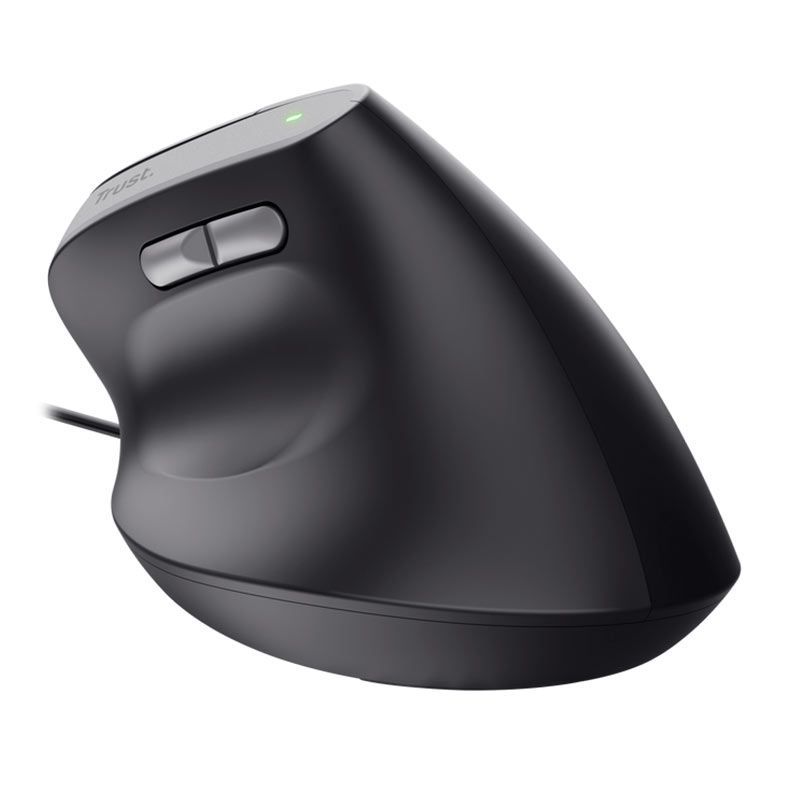 Mouse Trust Bayo II Ergonomic, USB, 2400DPI, 6 Botoes, Preto, T25144