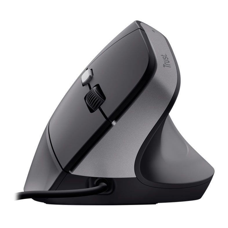 Mouse Trust Bayo II Ergonomic, USB, 2400DPI, 6 Botoes, Preto, T25144