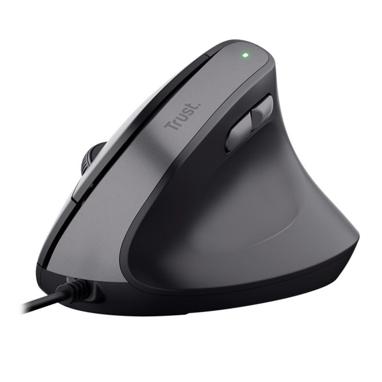 Mouse Trust Bayo II Ergonomic, USB, 2400DPI, 6 Botoes, Preto, T25144