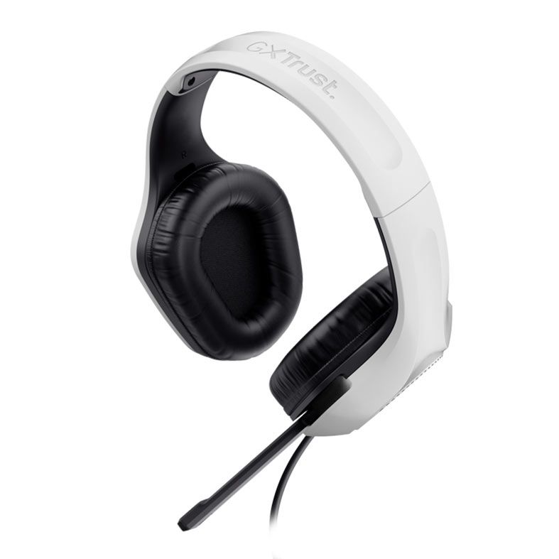 Headset Gamer Trust Zirox, Drivers 50mm, Branco, T25147