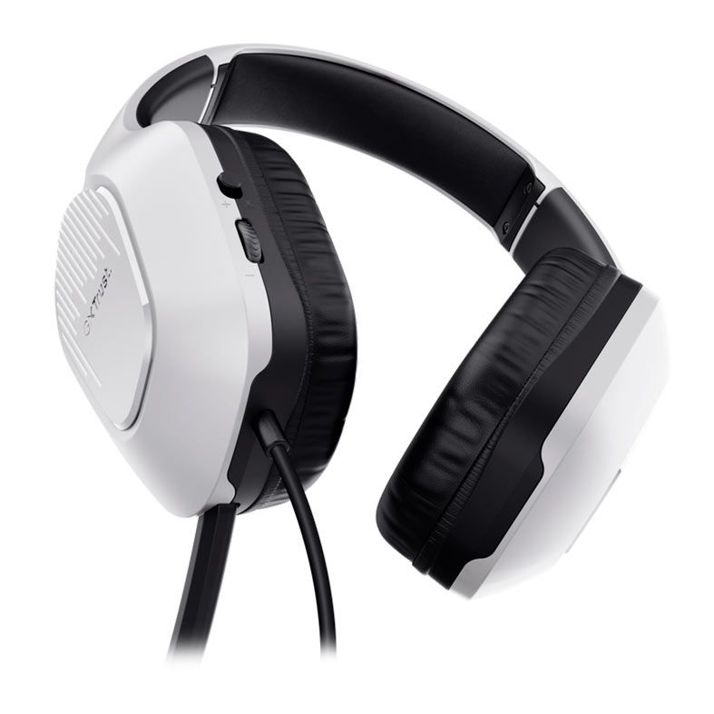 Headset Gamer Trust Zirox, Drivers 50mm, Branco, T25147