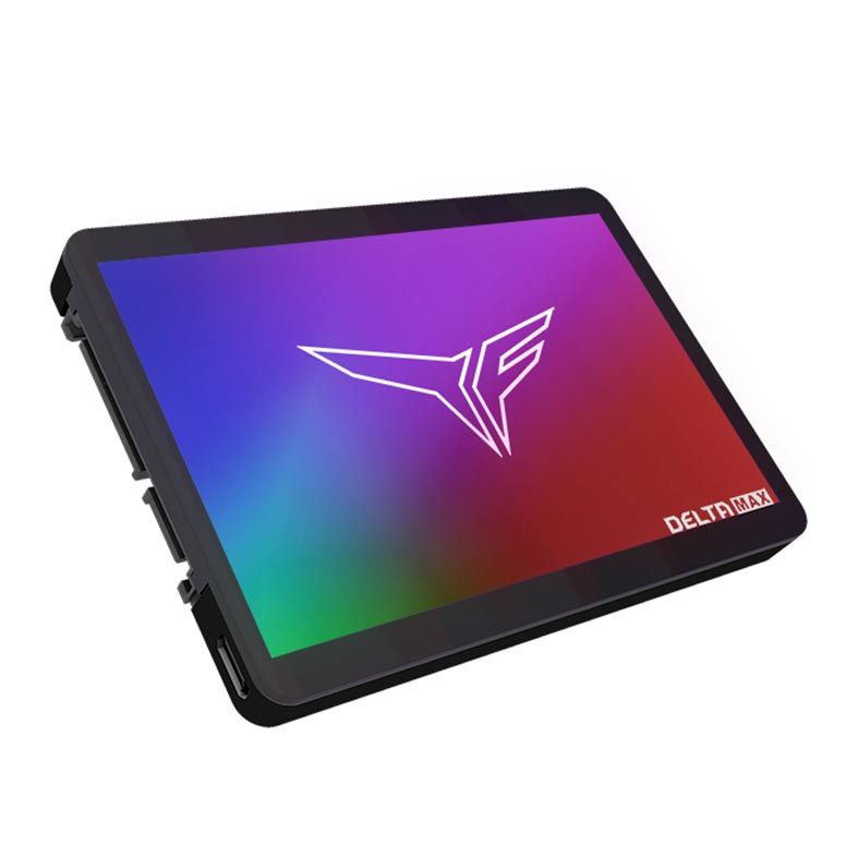 SSD Team Group T-Force Delta MAX Lite, RGB, 512GB, 2.5, Sata III 6GB, Leitura 550MB/s, Gravacao 500MB/s, Preto, T253TM512G0C325