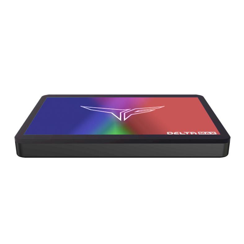 SSD Team Group T-Force Delta MAX Lite, RGB, 512GB, 2.5, Sata III 6GB, Leitura 550MB/s, Gravacao 500MB/s, Preto, T253TM512G0C325