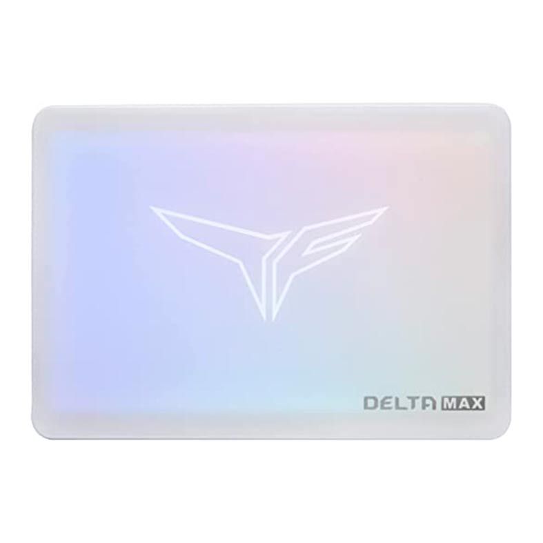 SSD Team Group T-Force Delta MAX Lite, RGB, 512GB, 2.5, Sata III 6GB, Leitura 560MB/s, Gravacao 510MB/s, Branco, T253TM512G0C425