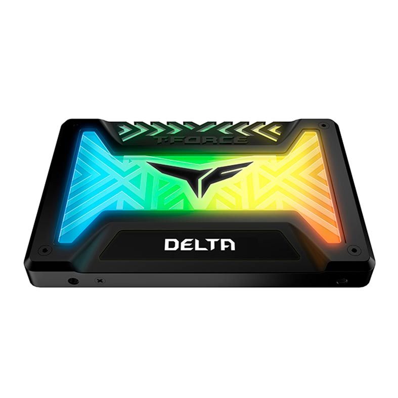SSD Team Group T-Force Delta Lite RGB, 1TB, 2.5, Sata III 6GB, Leitura 560MB/s, Gravacao 510MB/s, Preto, T253TR001T3C323