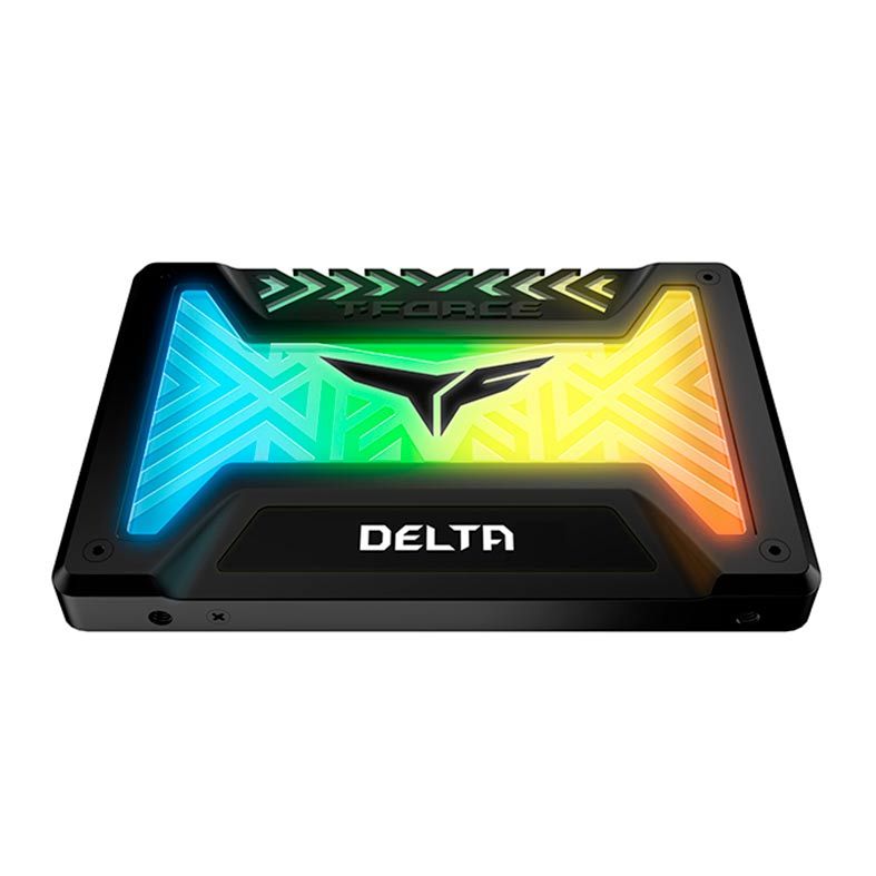 SSD Team Group T-Force Delta Lite, RGB, 512GB, 2.5, Sata III 6GB, Gravacao 550MB/s, 500MB/s, Preto, T253TR512G3C323