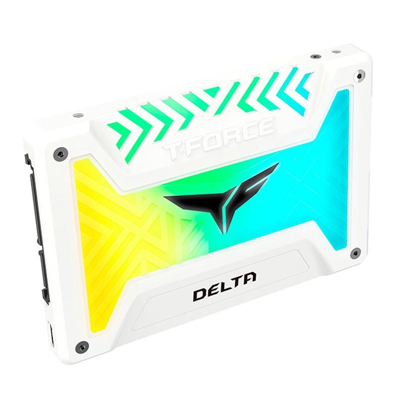 SSD Team Group T-Force Delta RGB Lite, 512GB, 2.5, Sata III 6GB, Leitura 560MB/s, Gravacao 510 MB/s, Branco, T253TR512G3C423