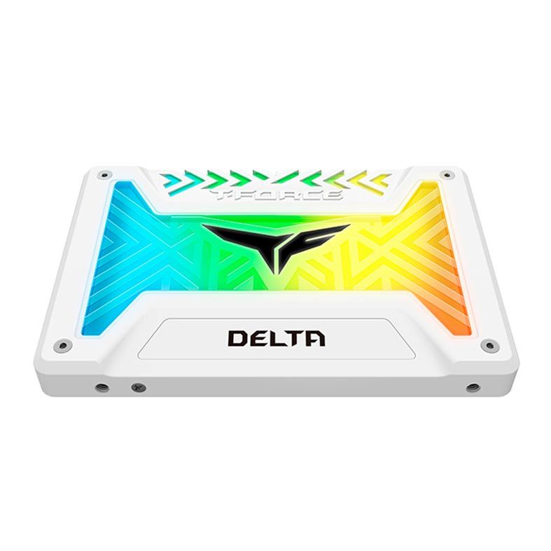 SSD Team Group T-Force Delta RGB Lite, 512GB, 2.5, Sata III 6GB, Leitura 560MB/s, Gravacao 510 MB/s, Branco, T253TR512G3C423