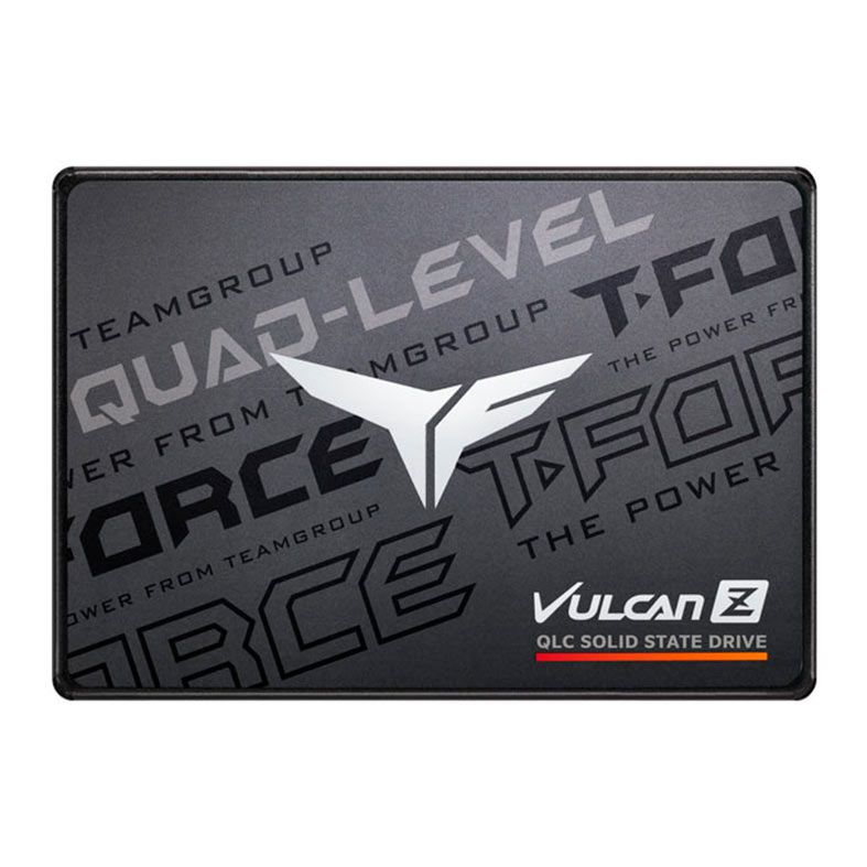 SSD Team Group T-Force Vulcan Z QLC, 2TB, 2.5, Sata III 6GB/s, Leitura 550 MB/s, Gravacao 510 MB/s, T253TY002T0C101