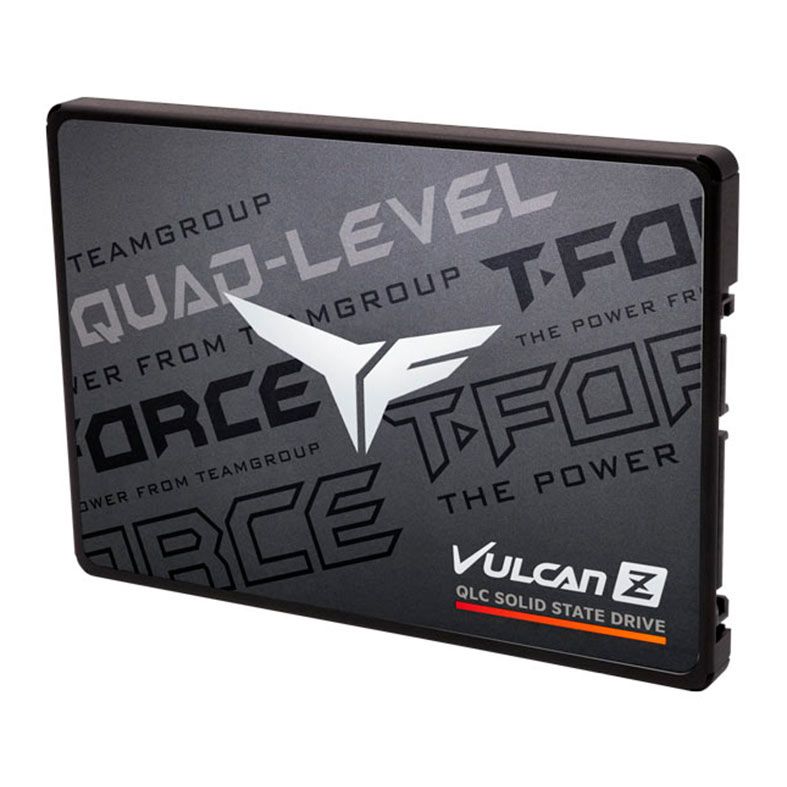 SSD Team Group T-Force Vulcan Z QLC, 2TB, 2.5, Sata III 6GB/s, Leitura 550 MB/s, Gravacao 510 MB/s, T253TY002T0C101