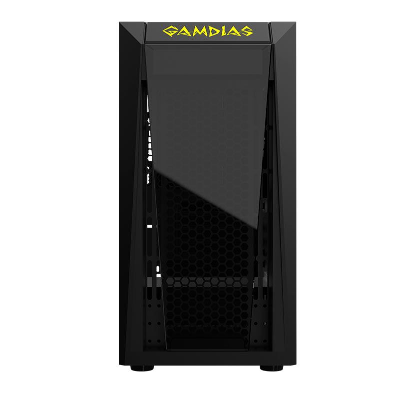 Gabinete Gamer Gamdias Talos E1, Mini-Tower, Lateral de Vidro, Preto, TALOS-E1 S/FANS