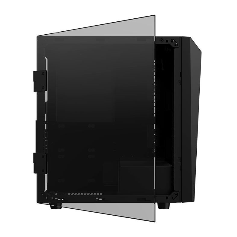 Gabinete Gamer Gamdias Talos E1, Mini-Tower, Lateral de Vidro, Preto, TALOS-E1 S/FANS