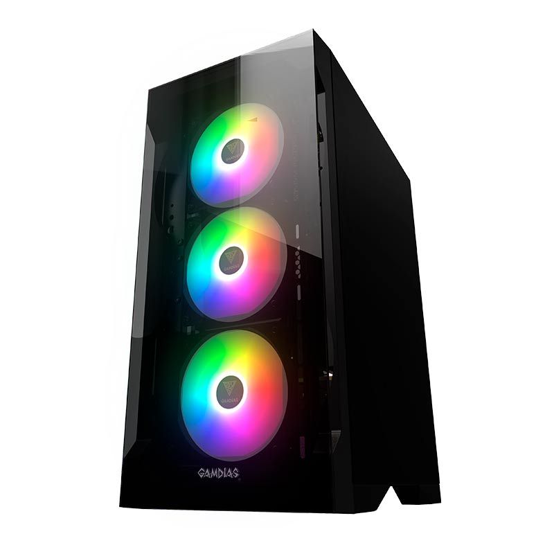 Gabinete Gamer Gamdias Talos E2 Lateral Vidro Temp, TALOS-E2