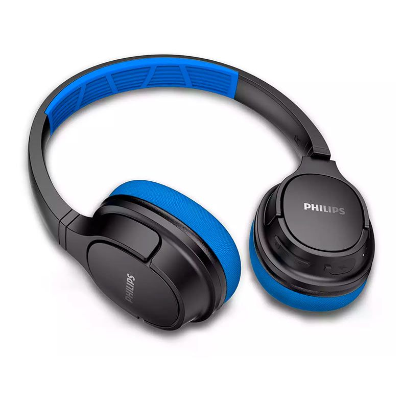 Fone de Ouvido Philips Wireless, Drivers 40mm, Preto e Azul, TASH402BL/00