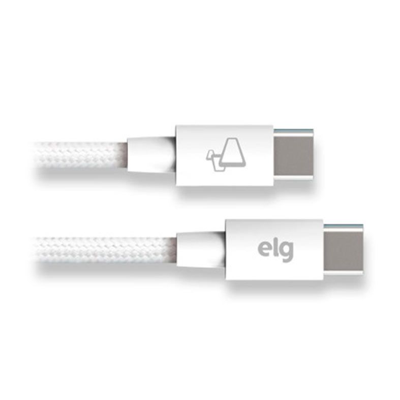 Cabo USB Tipo C para Tipo C ELG, 1M, Branco, TC60